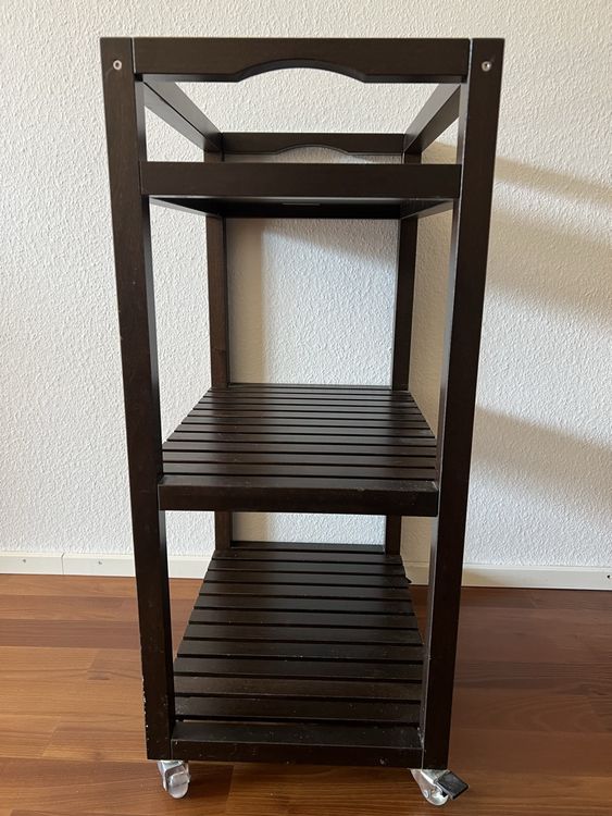 Regal auf Rollen - Ikea - dunkelbraun 4
