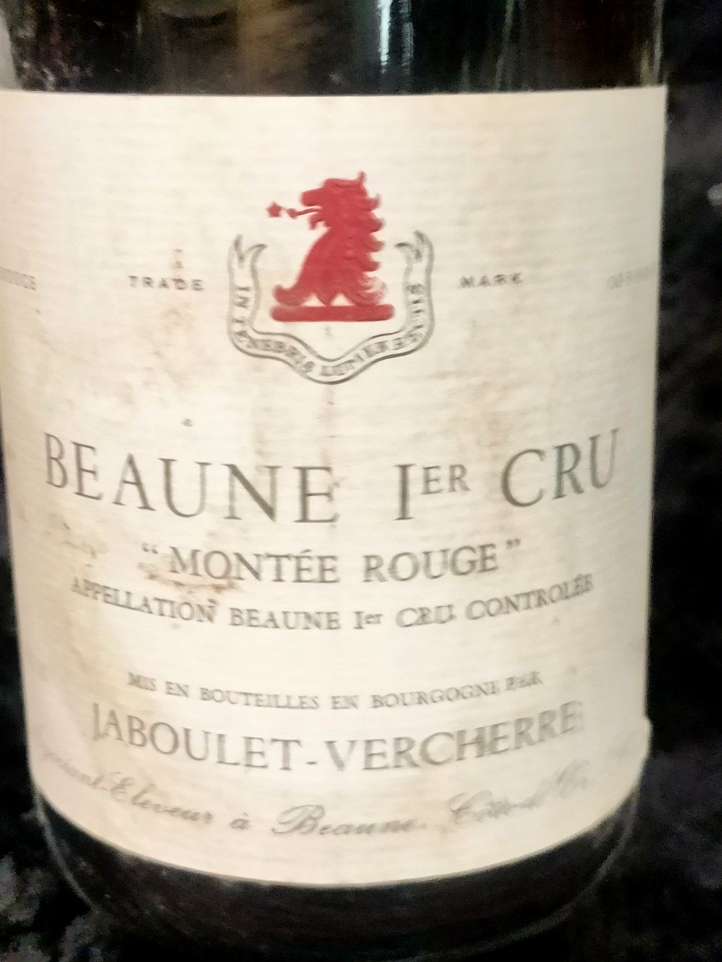 Wein: BEAUNE 1ER CRU MONTÉE ROUGE 1987 – Neu (gemäss Beschreibung) aus Genève von Leboucheoreilles 3