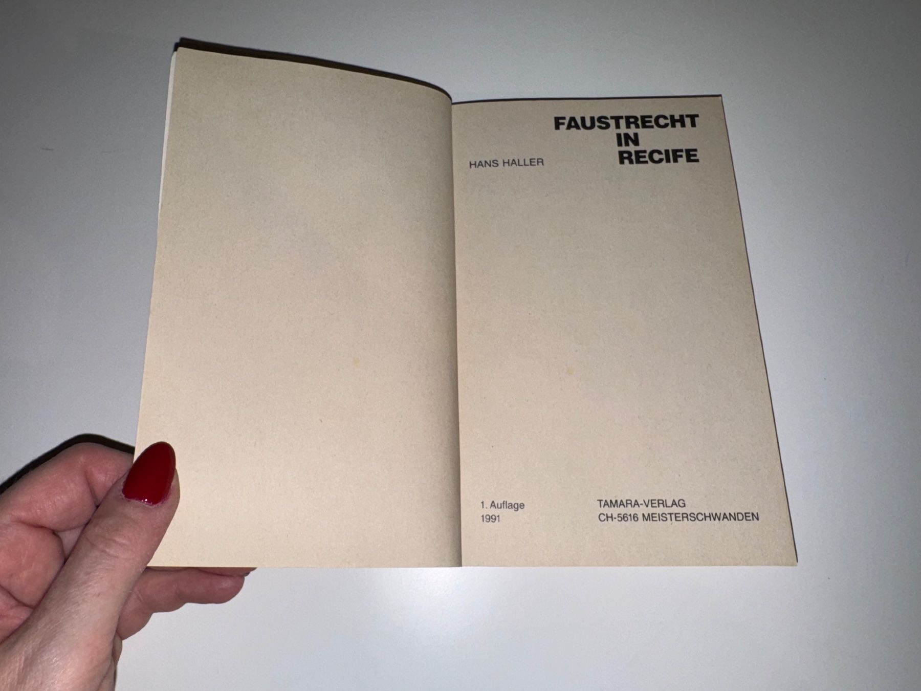 Libri: ROMAN: Hans Haller, Faustrecht in Recife – Usato da Grosswangen venduto da Second_hand_paradise 3