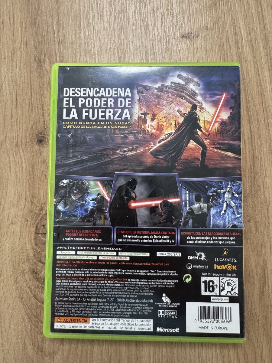 Microsoft Giochi: Star Wars The Force Unleashed Xbox 360 Spiel spanisch – Usato da Biberist venduto da etesummer 1