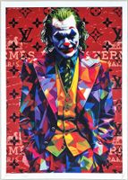 Death NYC Ltd Ed Pop Art Druck " Vuitton Joker