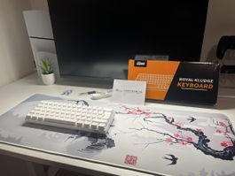 Royal Kludge RK61 Gaming-Tastatur + XXL Mousepad