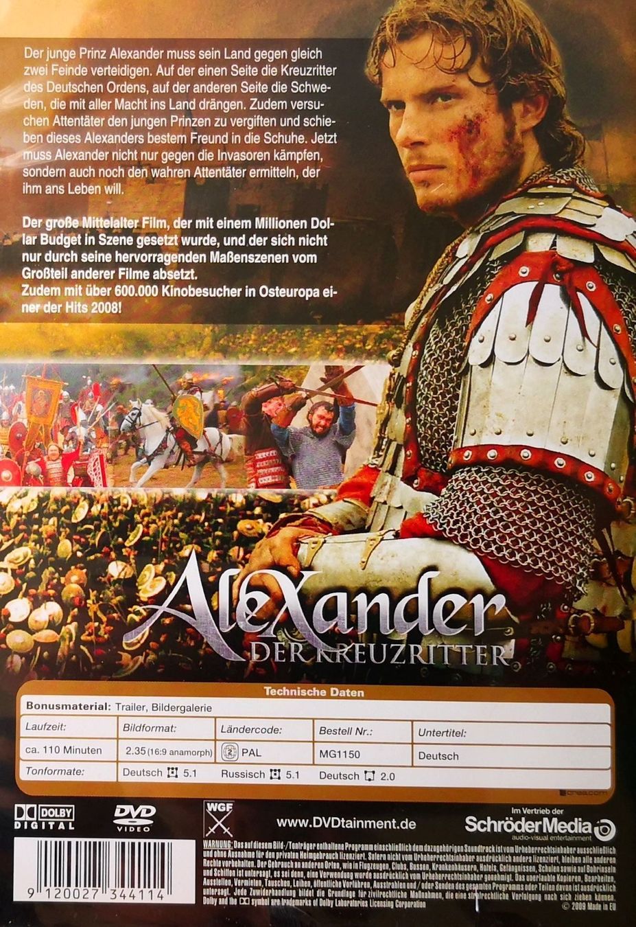 Lungometraggi: ALEXANDER - DER KREUZRITTER - DVD – Usato da Greifensee venduto da scharmant 1