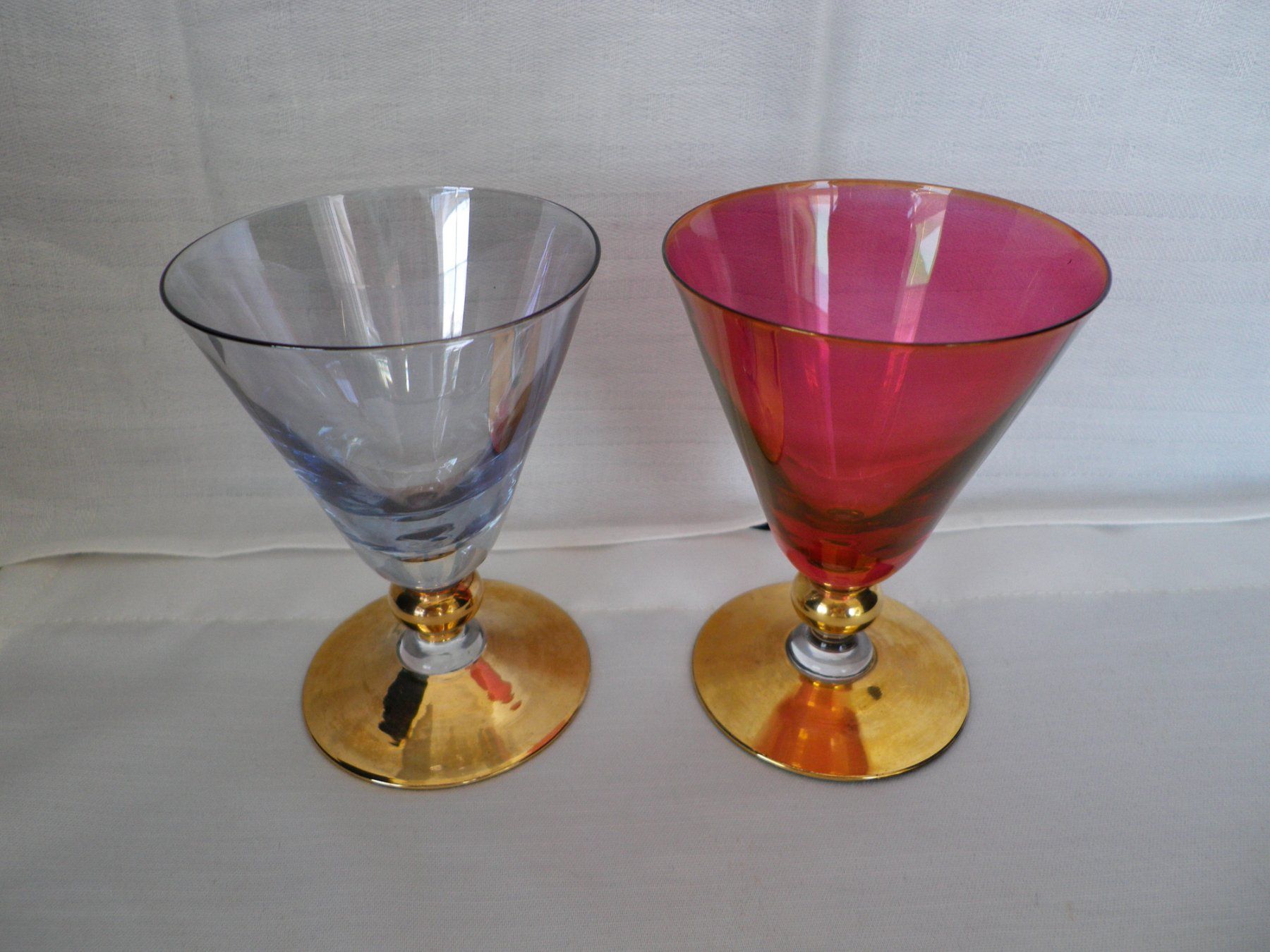 Bicchieri: 2 farbige Gläser /  Tete à Tete – Usato da Reinach BL venduto da Annodomini 2
