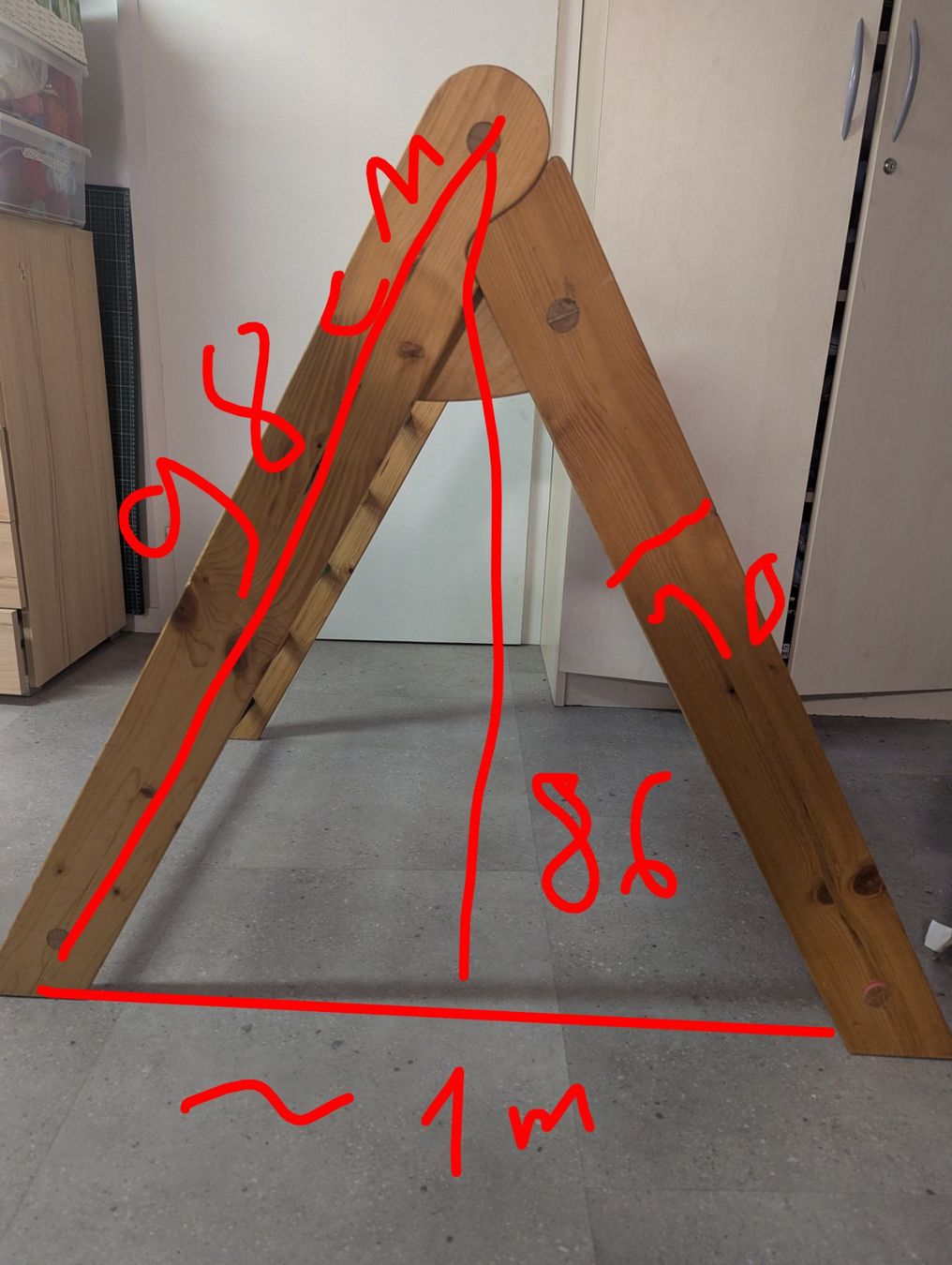 Jouets: Pikler Dreieck + Rutsche aus Jugendheim Werkstatt repariert – Défectueux à Schönenwerd par naehel 5