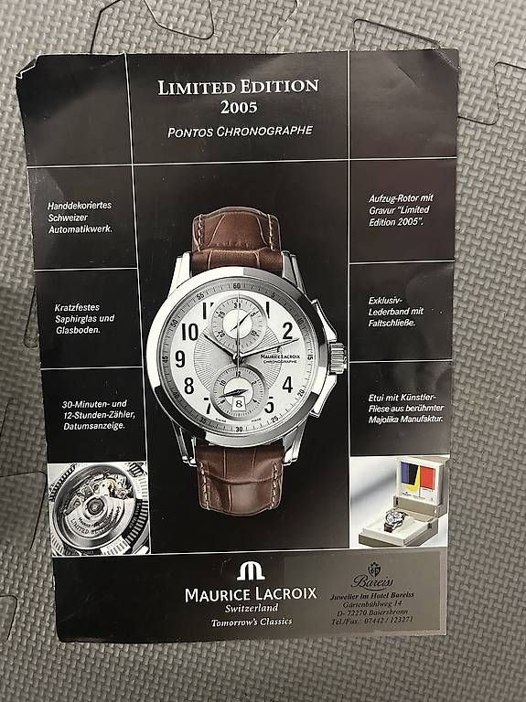 Maurice Lacroix Orologi: Maurice Lacroix Pontos Limited Edition – Usato da Embrach venduto da 2002engel 3