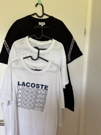 Lacoste T-Shirts Set, Regular Fit, Grösse XL und XXL
