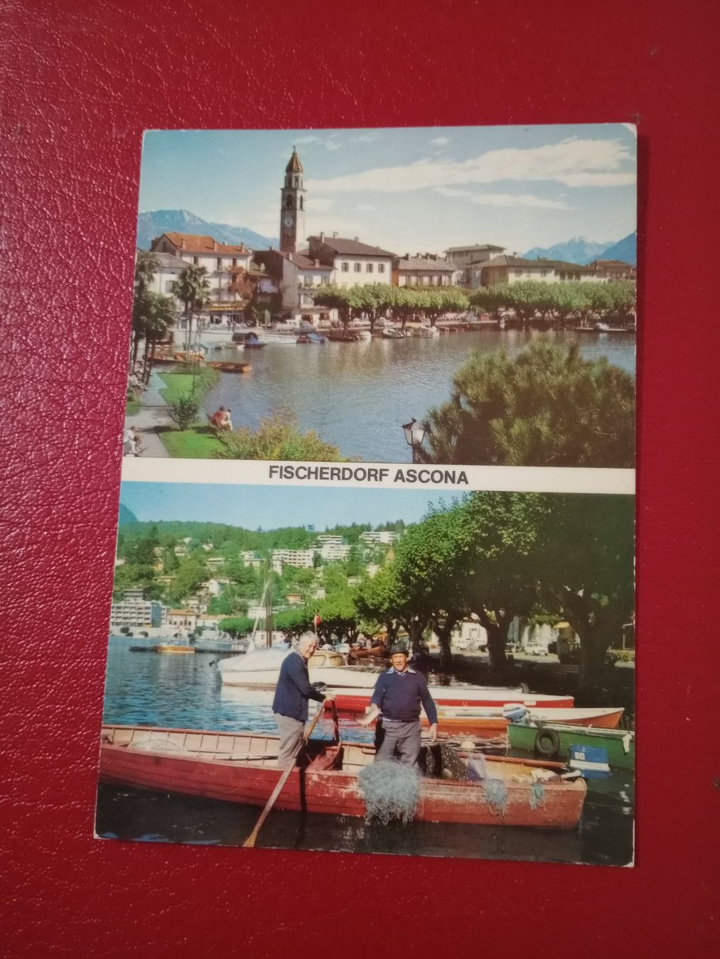 Cartoline postali: Ascona Tessin mit Fischerboot – Usato da Küttigen venduto da Melisch1000