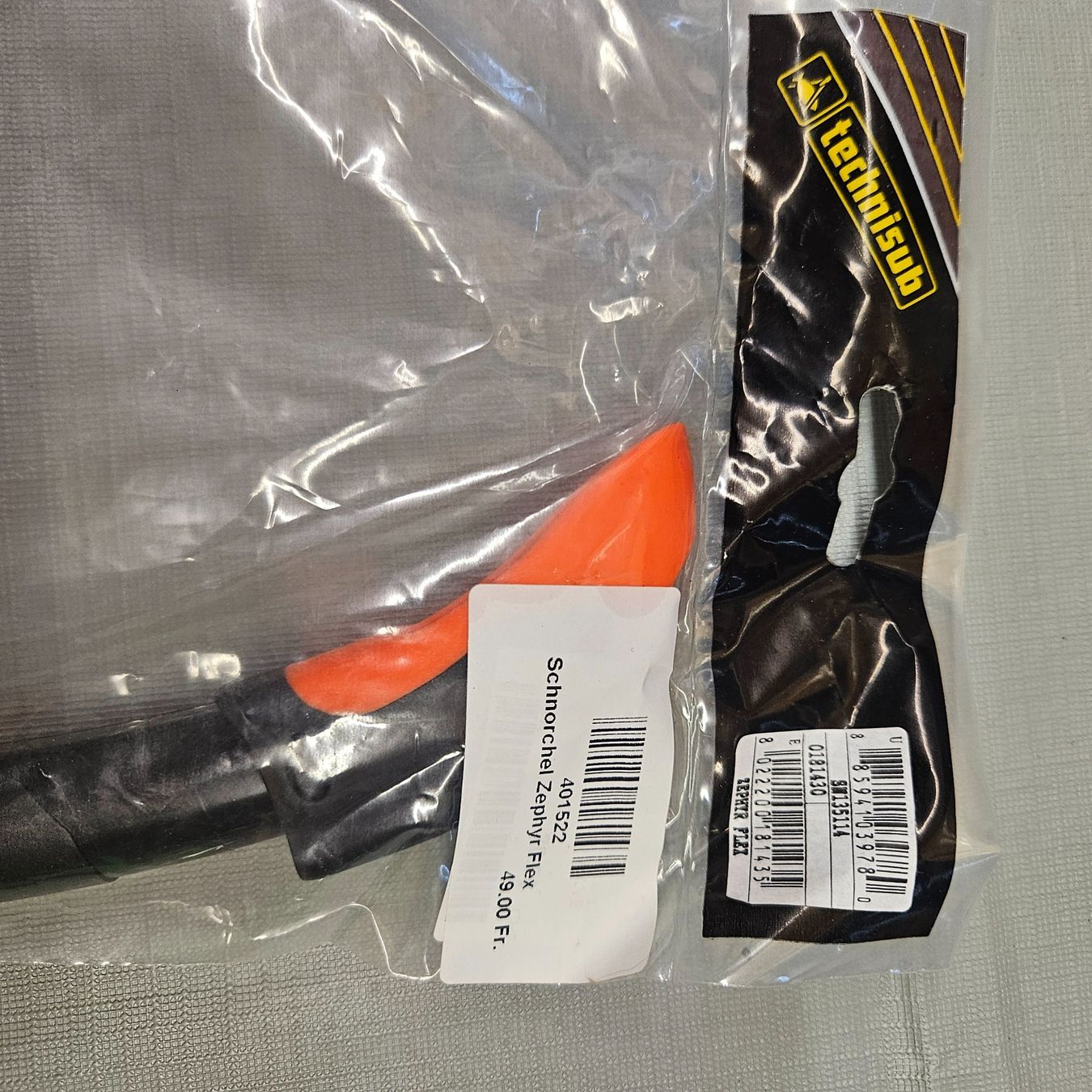 Tauchanzüge: Tauchschnorchel Technisub Zephyr Flex neu – Neu und originalverpackt aus St.Gallenkappel von RocknSkull 2