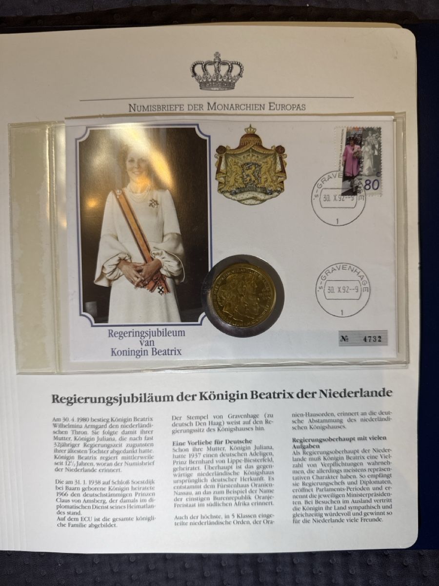 Alle Münzen: Numisbriefe der Monarchien Europas 1993 – Neu (gemäss Beschreibung) aus Emmenbrücke von ram_xkq9 9