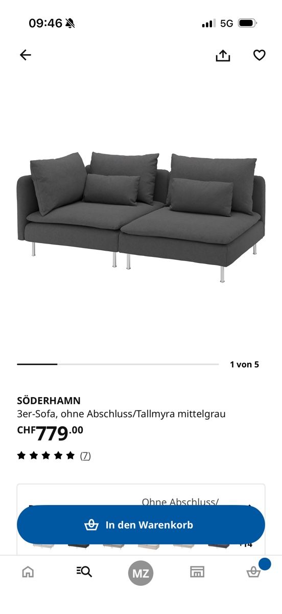 Ikea Divani: Söderhamn Sofa – Usato da Meiringen venduto da marinaz123 6