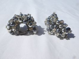 Grosse Vintage Ohrclips, Modeschmuck