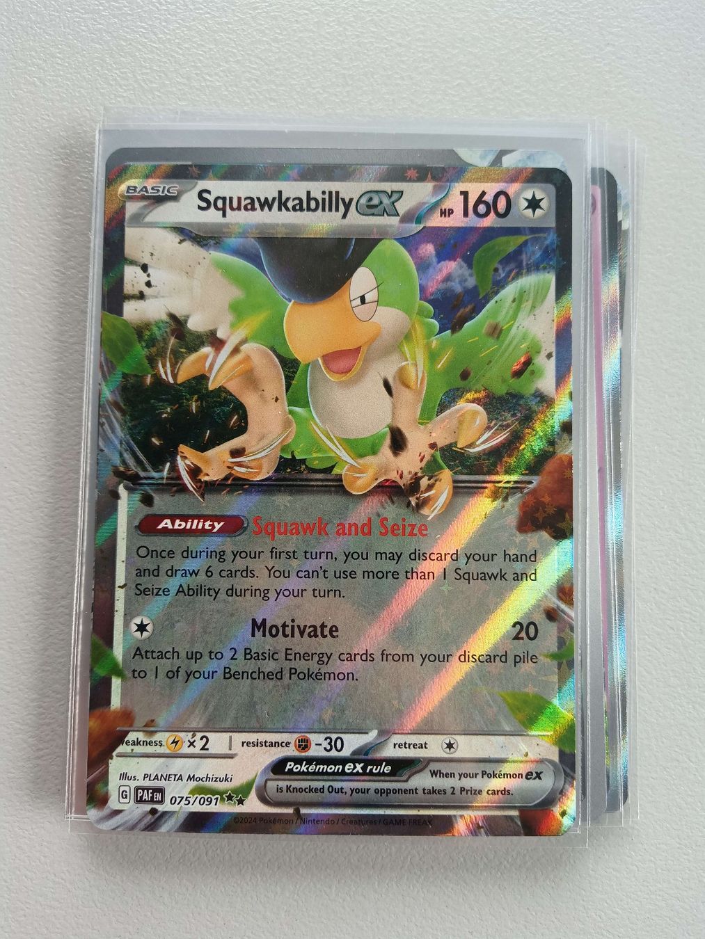 Pokémon Carte collezionabili: Squawkabilly ex - Paldean Fates – Usato da Altstätten SG venduto da GGsGameshop