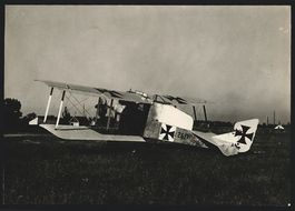 Fotografie 1.WK, Flugzeug Albatros Typ B