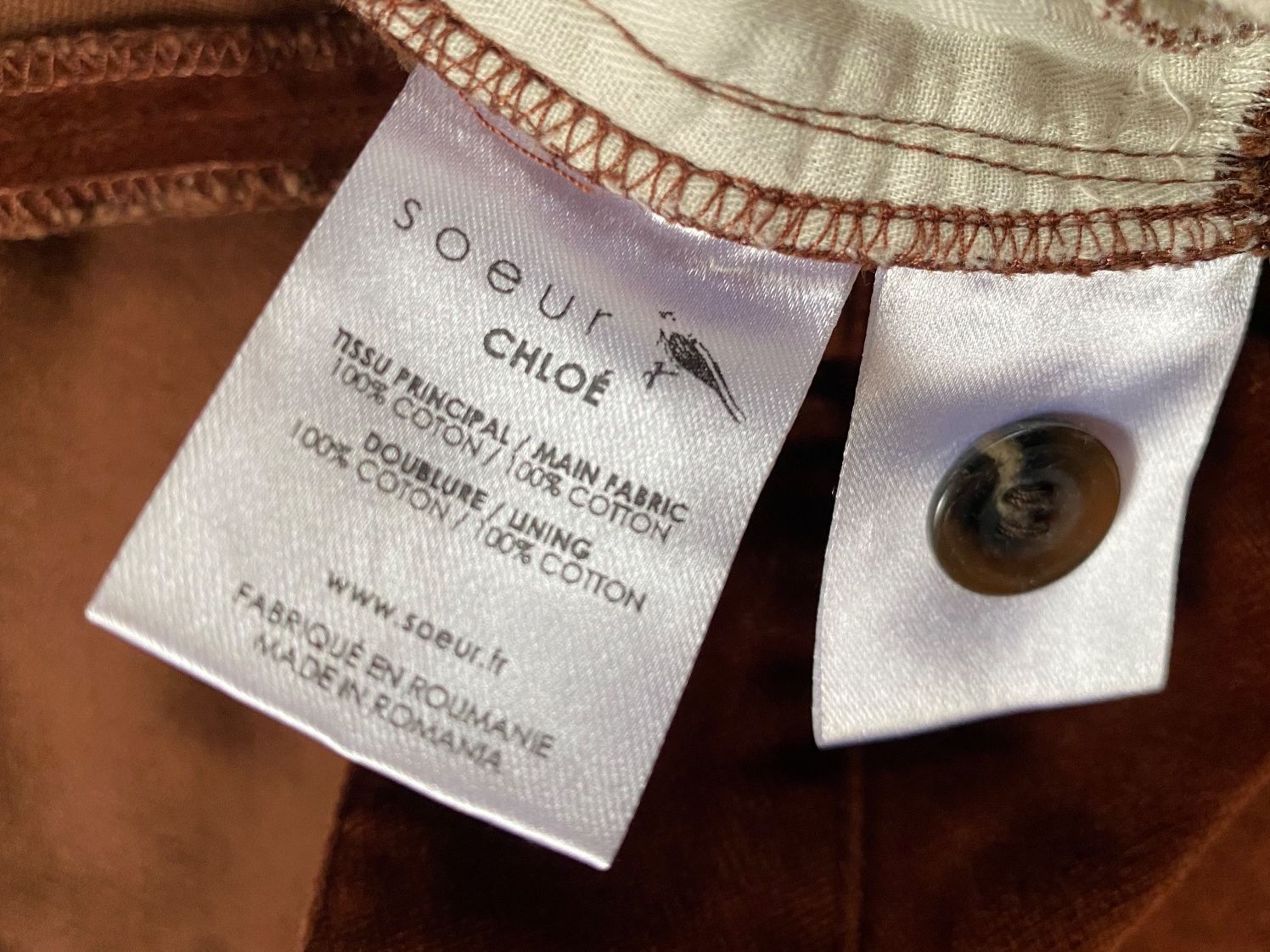 Soeur Pantaloni: SOEUR Paris Designer Samthose Cropped Mod. Chloé – Usato da Besazio venduto da lionheart63 5