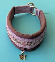 Hundehalsband mit Schmetterling 🦋 handgemacht & gepolstert