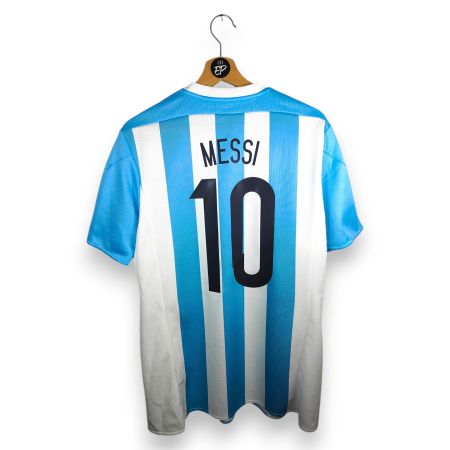 Original 2015-16 Argentina Home Trikot Messi