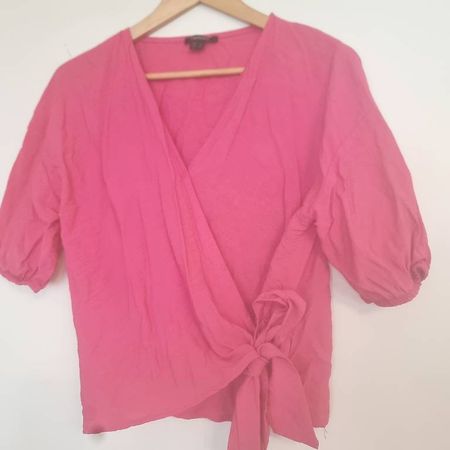Neue Esmara Wickelbluse pink Gr. 42