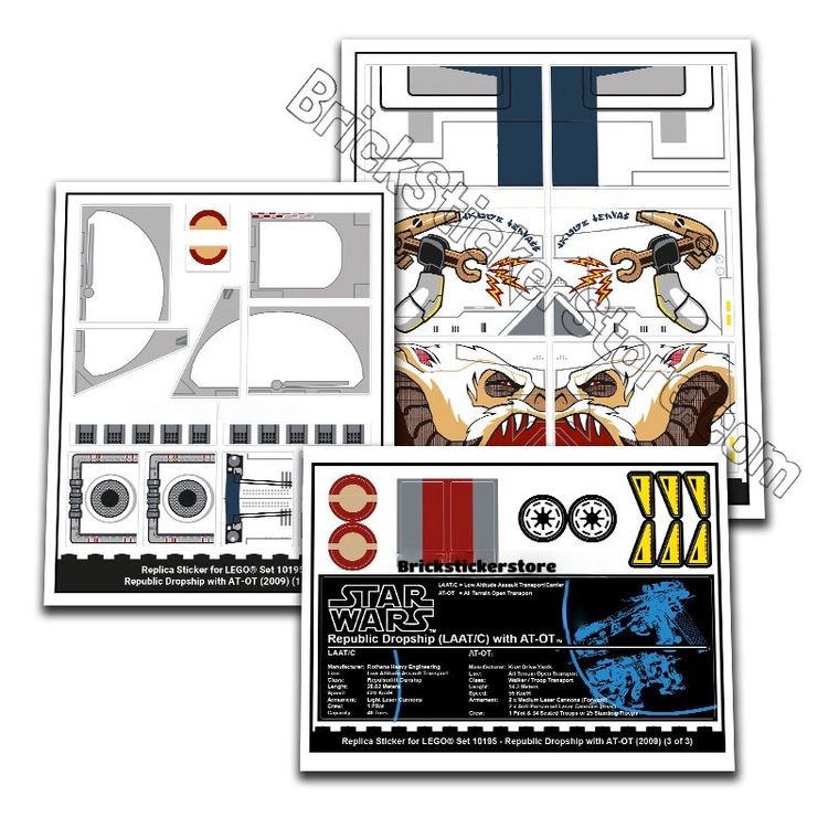 Lego Star Wars 10195 Sticker Satz (Neu und originalverpackt) in ...