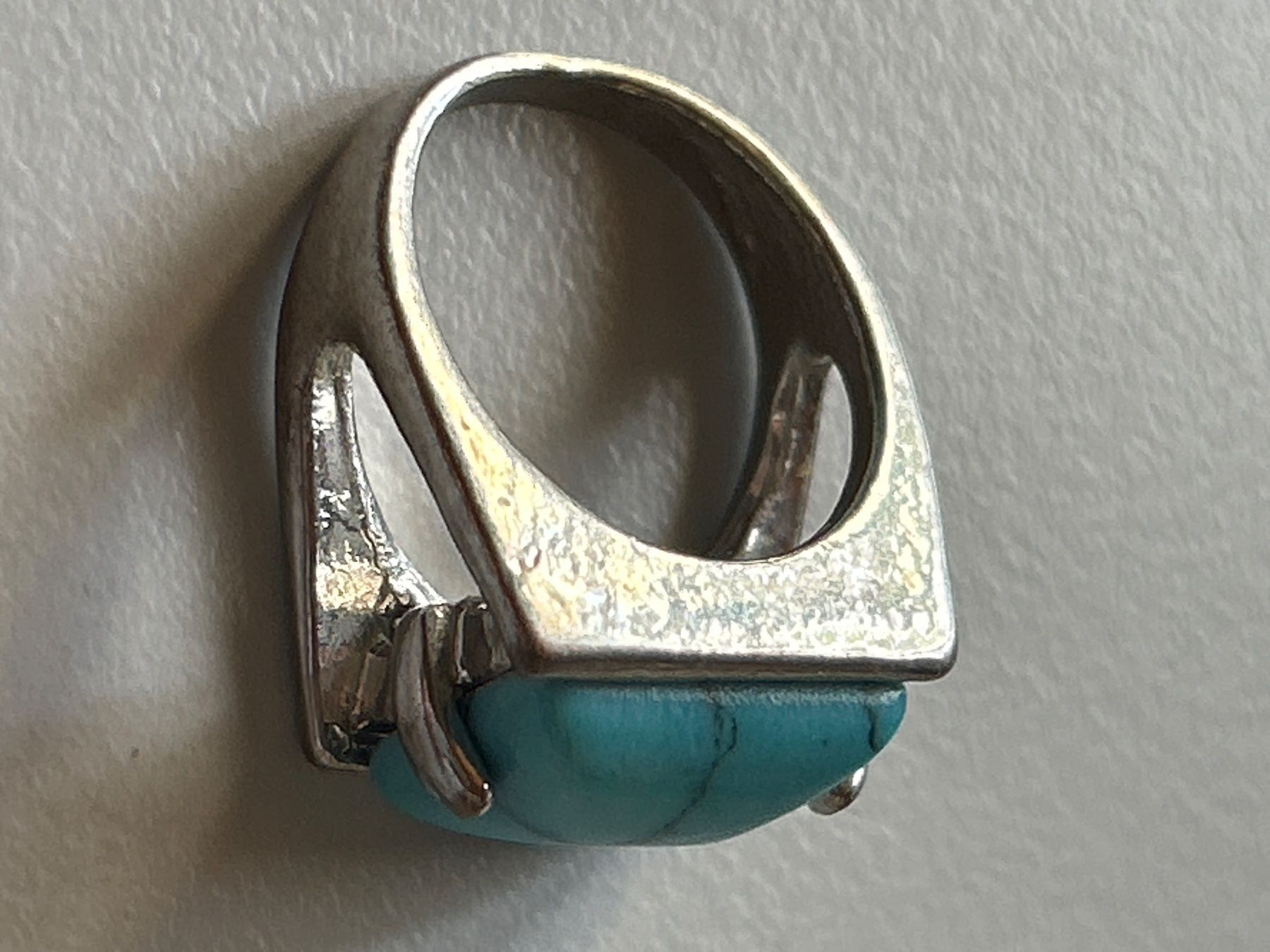 Anelli: Ring mit Türkis-Stein, Vintage-Stil, Grösse 60 – Usato da Villnachern venduto da RicardoMary 2