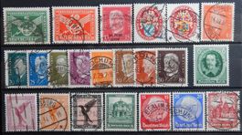 Deutsches Reich ex. Kat. 370-608 */(*)/gest. 1925/36 Kat. 92
