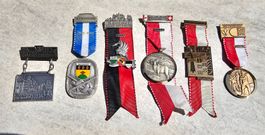 CH Lot de 6 médailles de tir
