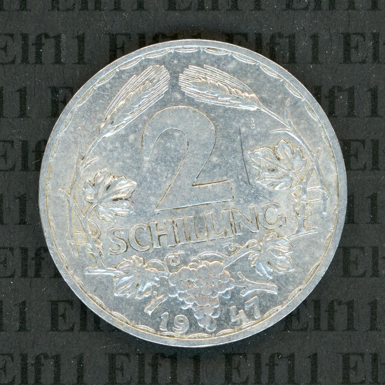 Tutti le monete: ATS___2.00 1947 vz 2 Schilling – Usato da Widnau venduto da Elf11