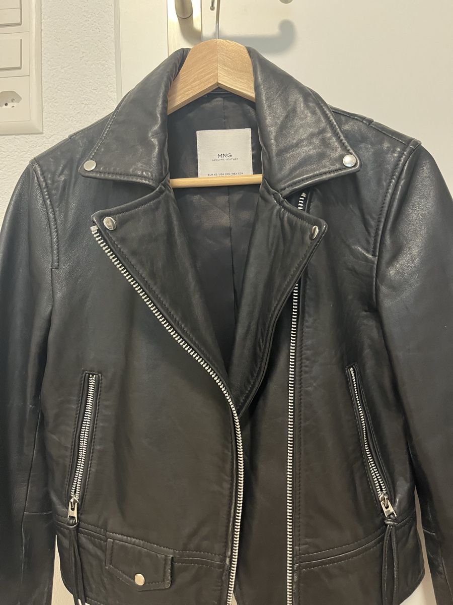 Mango Giacche: Echtlederjacke Biker schwarz Mango XS – Nuovo (secondo la descrizione) da Birrwil venduto da vanyboo 2
