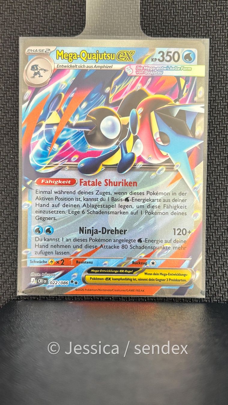 Pokémon Sammelbilder & Trading cards: Mega-Quajutsu ex (CRI DE 022/086) – Neu (gemäss Beschreibung) aus Herisau von jes_q9mj 1