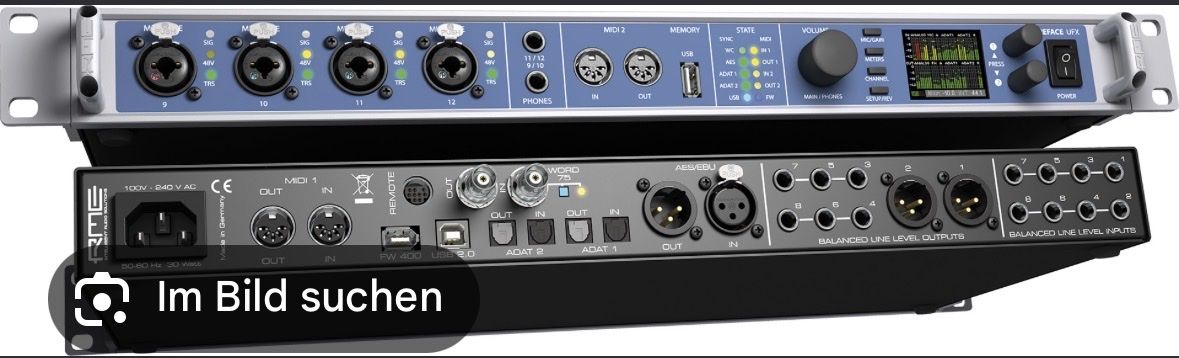RME Studioequipment: Audio Interface RME Fireface UFX USB gebraucht – Gebraucht aus Weinfelden von den_ch7m 1