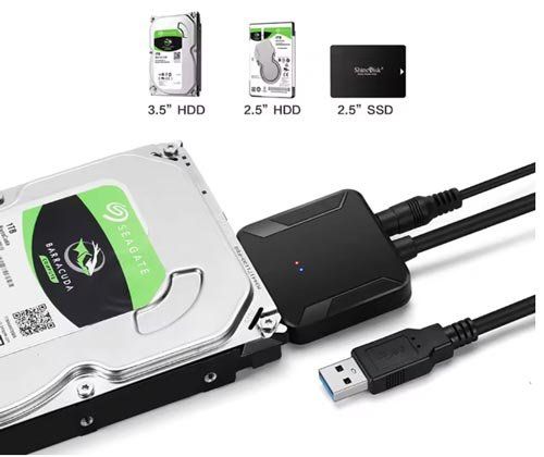 Convertitori: USB 3.0 zu SATA Festplatten-Adapter-Konverter – Nuovo e nell'imballaggio originale da Liestal venduto da OMAROSHOP