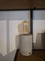 Concrete Table Lamp Edison Bulb Good Condition