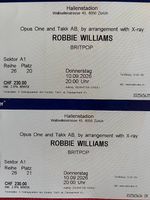 2x Tickets Robbie Williams Konzert