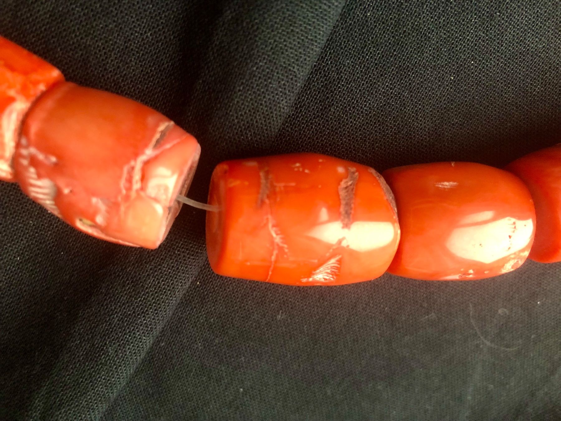 Catenine: Echte Korallen-Kette super 461g, 37 grosse Beads – Usato da Basel venduto da chinarh891 5