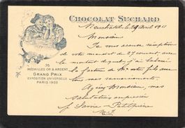 GS Suchard PK 044. SUCH 36  , gel. 29.lV.1911 , bläulich