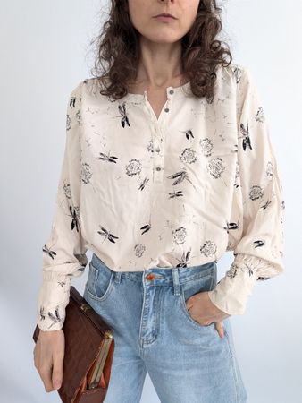 SayConcept Bluse, Langarm, Viskose Gr.L