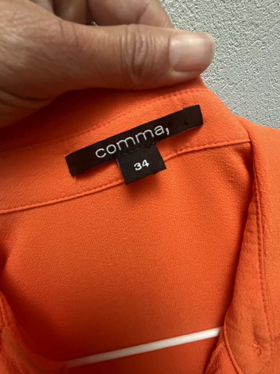 Comma Vestiti: Blusenkleid von comma, Gr. 34 Orange Top – Nuovo (secondo la descrizione) da Zeiningen venduto da man_69cj 2
