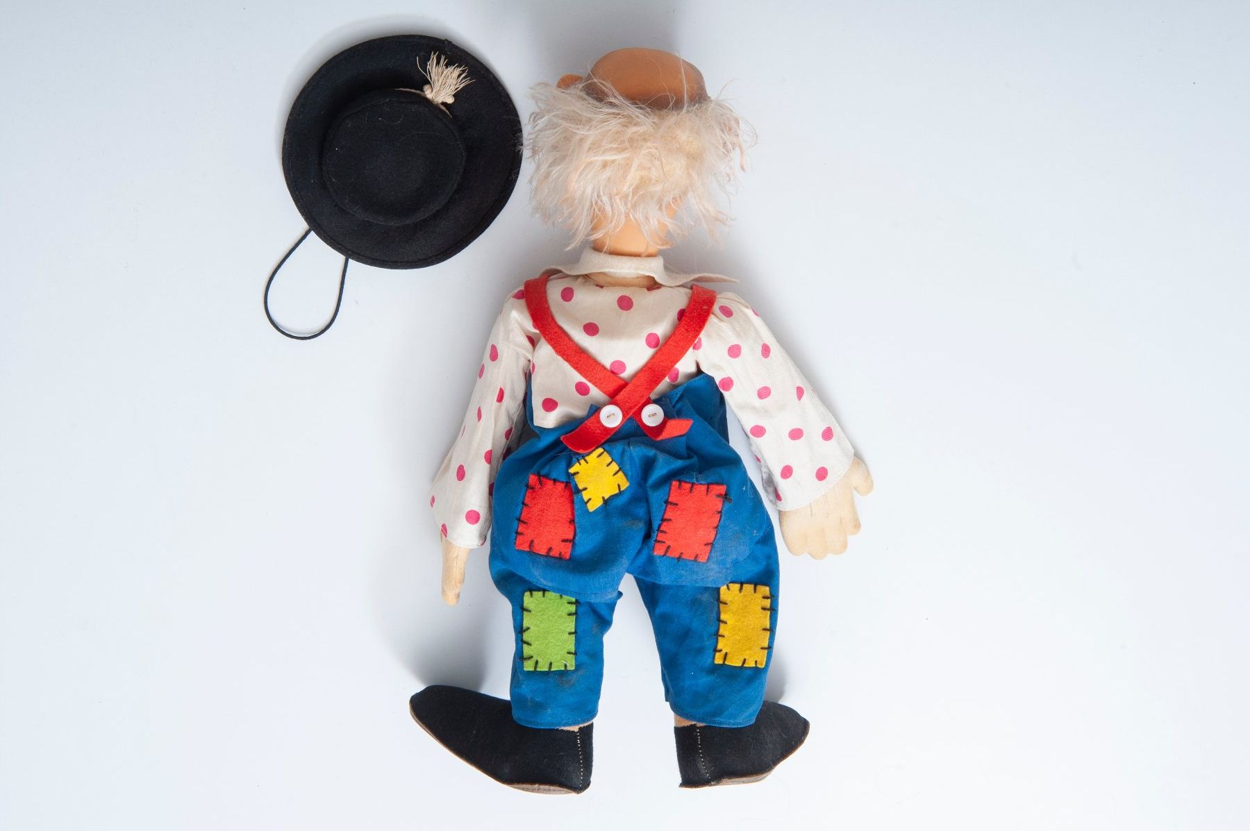 Poupée Clown Ancienne Steiff – Vintage Allemagne – Taille Petite (15-35 Cm)