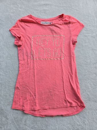 T-shirt rose fluo "let's go" 12 -13 ans