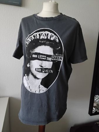 T-shirt Sex Pistols gris God Save The Queen XS