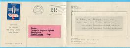 Doppelkarte von St. Gallen - Kreuzlingen 1945 mit Vignette