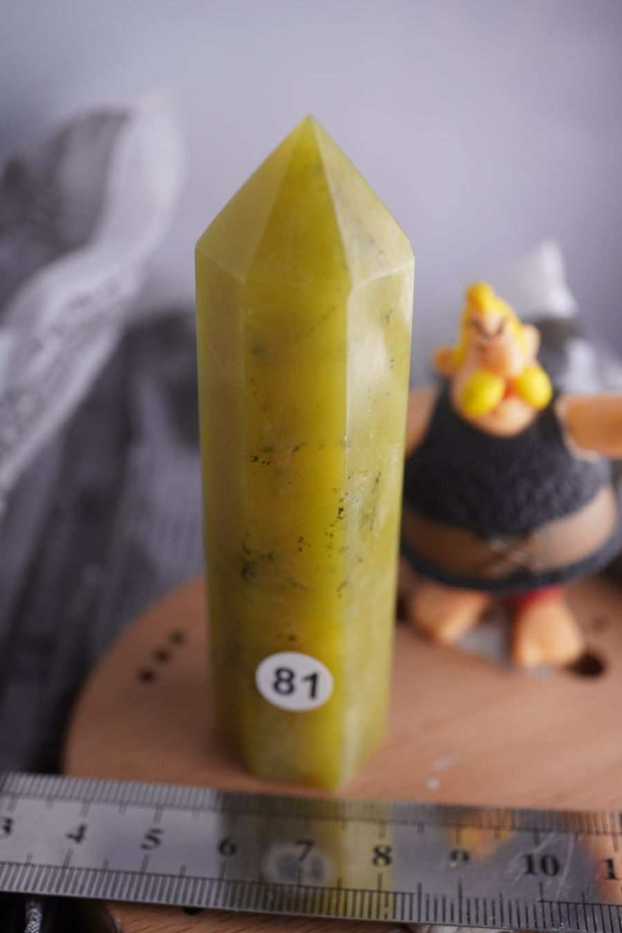 Minerali & Pietre curative: Nephrit Jade       Spitze  ca  95mm x  25mm – Nuovo e nell'imballaggio originale da Eschenbach SG venduto da topstone 1