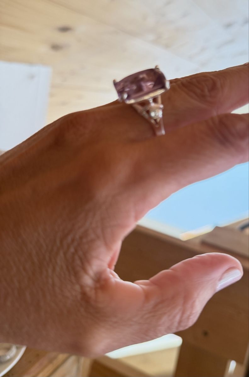 Bagues: Silberring mit Amethyst – Neuf (Voir description) à Donat par troja007 2