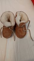 Babyschuhe Lammfell braun Grösse 22 neuwertig Zustand