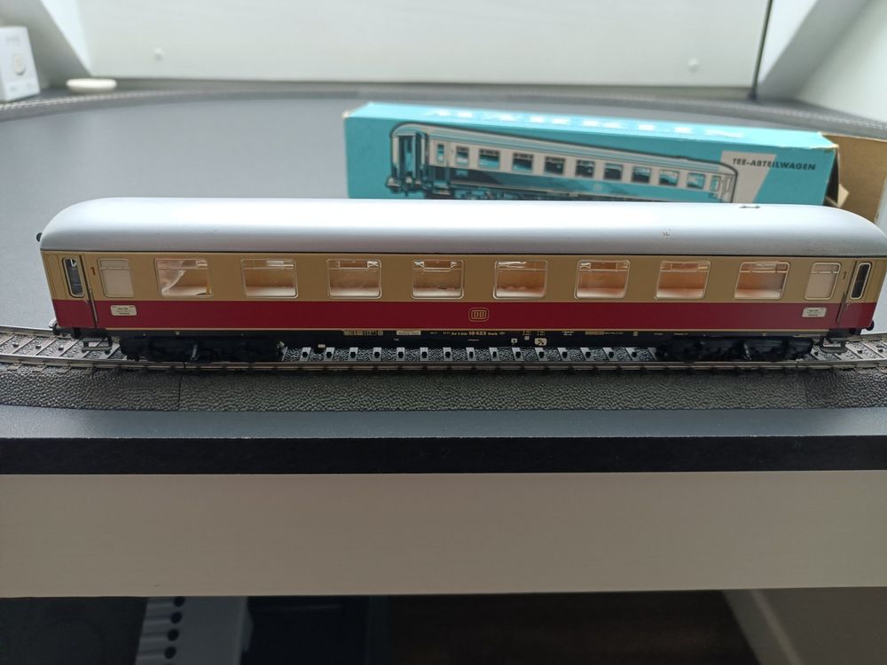 Wagon Märklin 4059 TEE Abteilwagen – Ancienne Boîte OVP Bleue (Modèle D‘occasion)