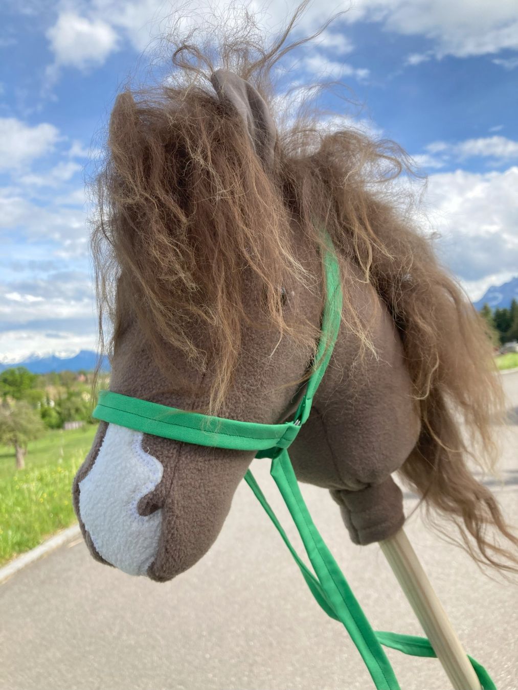 Giocattoli: Steckenpferd mit Zaumzeug handgefertigt – Nuovo (secondo la descrizione) da Neuenkirch venduto da rebele