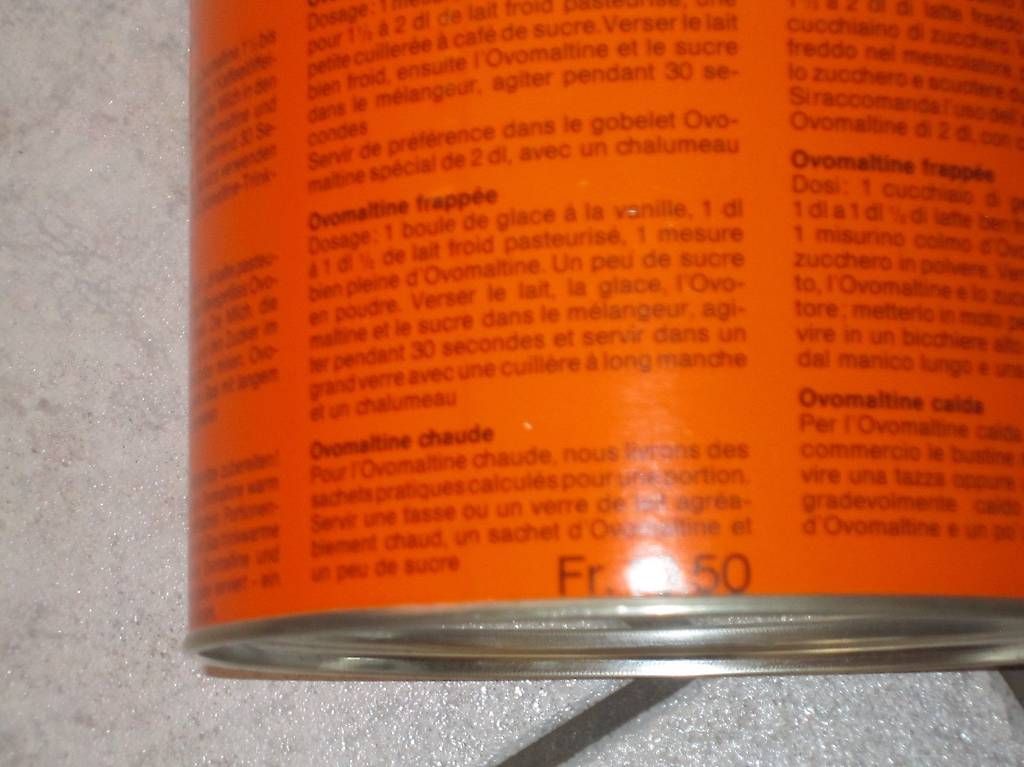 Contenitori & Simili: OVOMALTINE  -  Büchse  2 kg mit Plasticdeckel – Usato da Neuenegg venduto da Heggi0 4