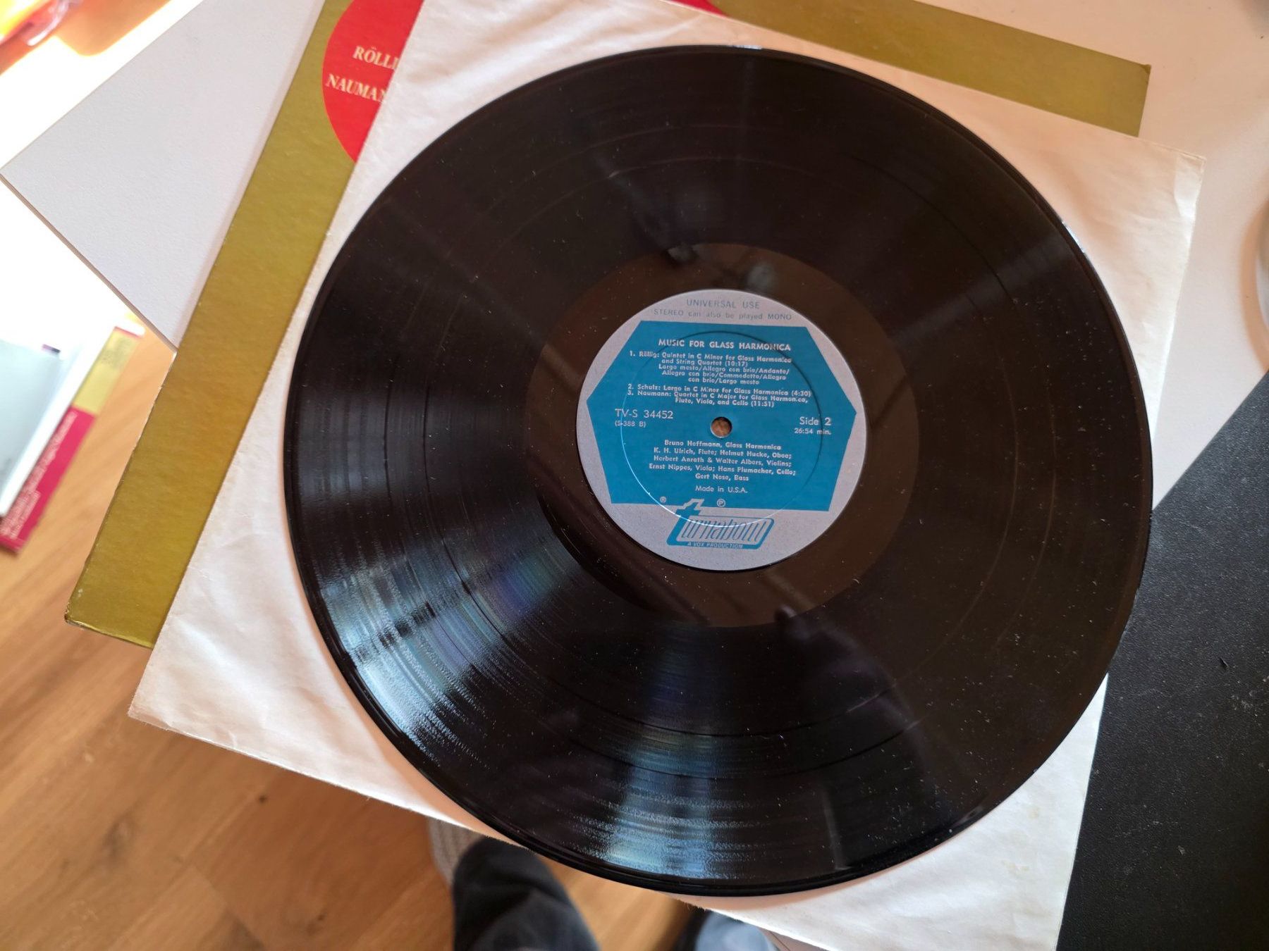 Dischi in vinile: Klassik LP Bruno Hoffmann Glass Harmonica -Tornabout Vox – Usato da Walterswil BE venduto da Lonitti 4