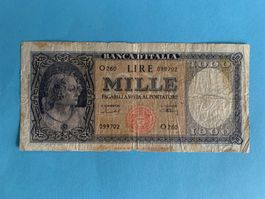 ITALIA - Mille Lire 11 Febbraio 1949 Tipo Medusa - BB / SS