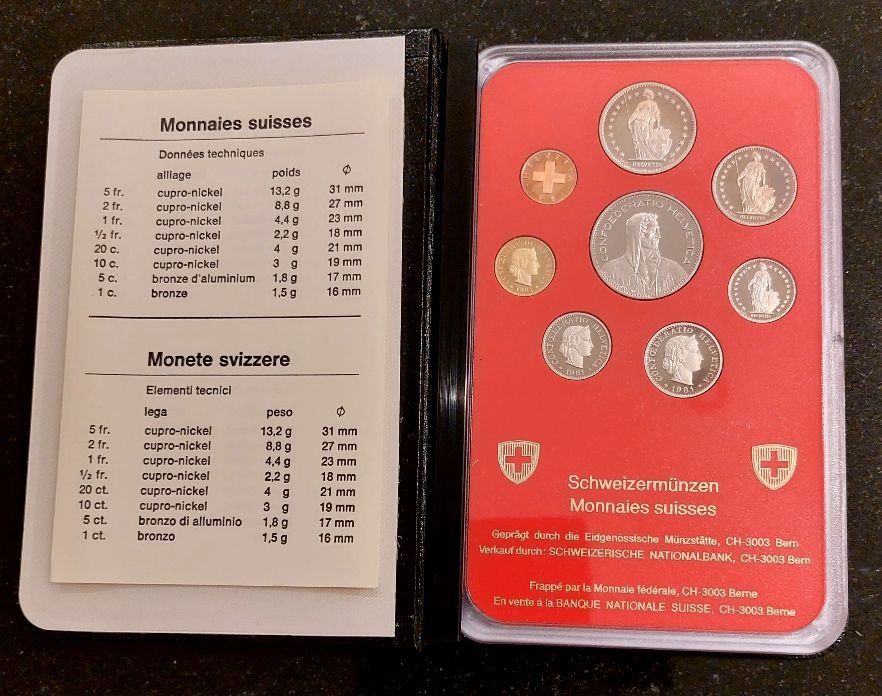 Tutti le monete: CH - Münzsatz 1981 pp – Nuovo (secondo la descrizione) da Arch venduto da repros 2